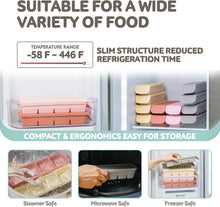 Load image into Gallery viewer, Airtight Silicone Freezer Trays - 6-Cup Baby Food Containers with Lid