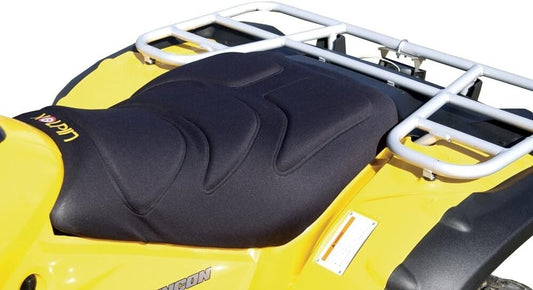 Ergonomic Black ATV Seat Cover with Gel-Tech Foam & Quick-Release Buckles