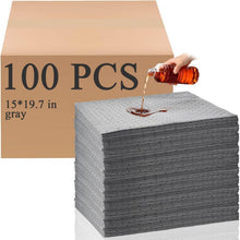 Load image into Gallery viewer, High-Performance Absorbent Pads for Oil Spills - 15 x 19.7 Inch, 100 Count