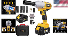 Load image into Gallery viewer, Versatile Electric Impact Wrench with LED Light and Tool Box - 1/2 inch Drive