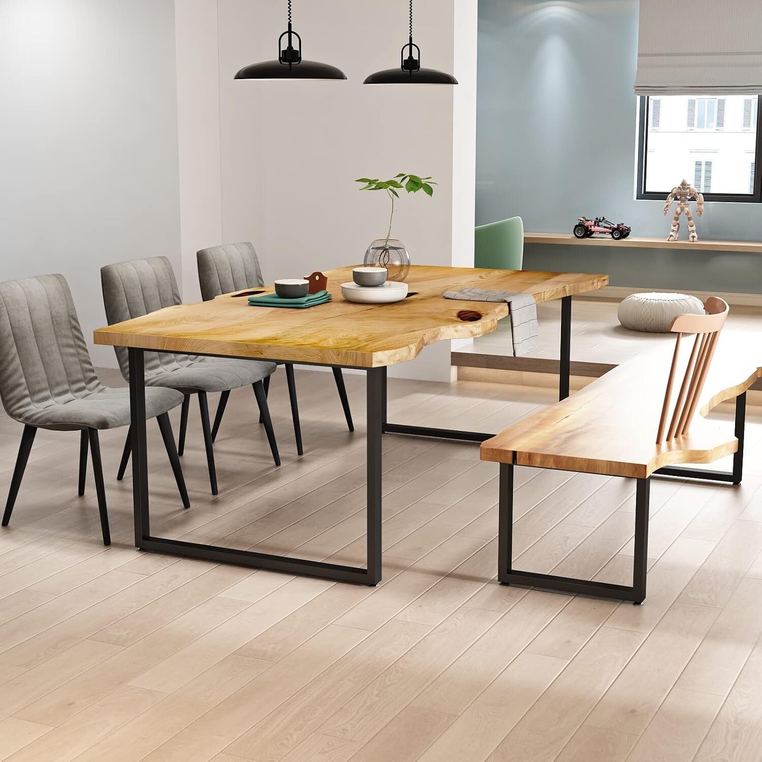 Versatile Heavy-Duty Metal Legs, 28-Inch - Perfect for Dining and Office Tables