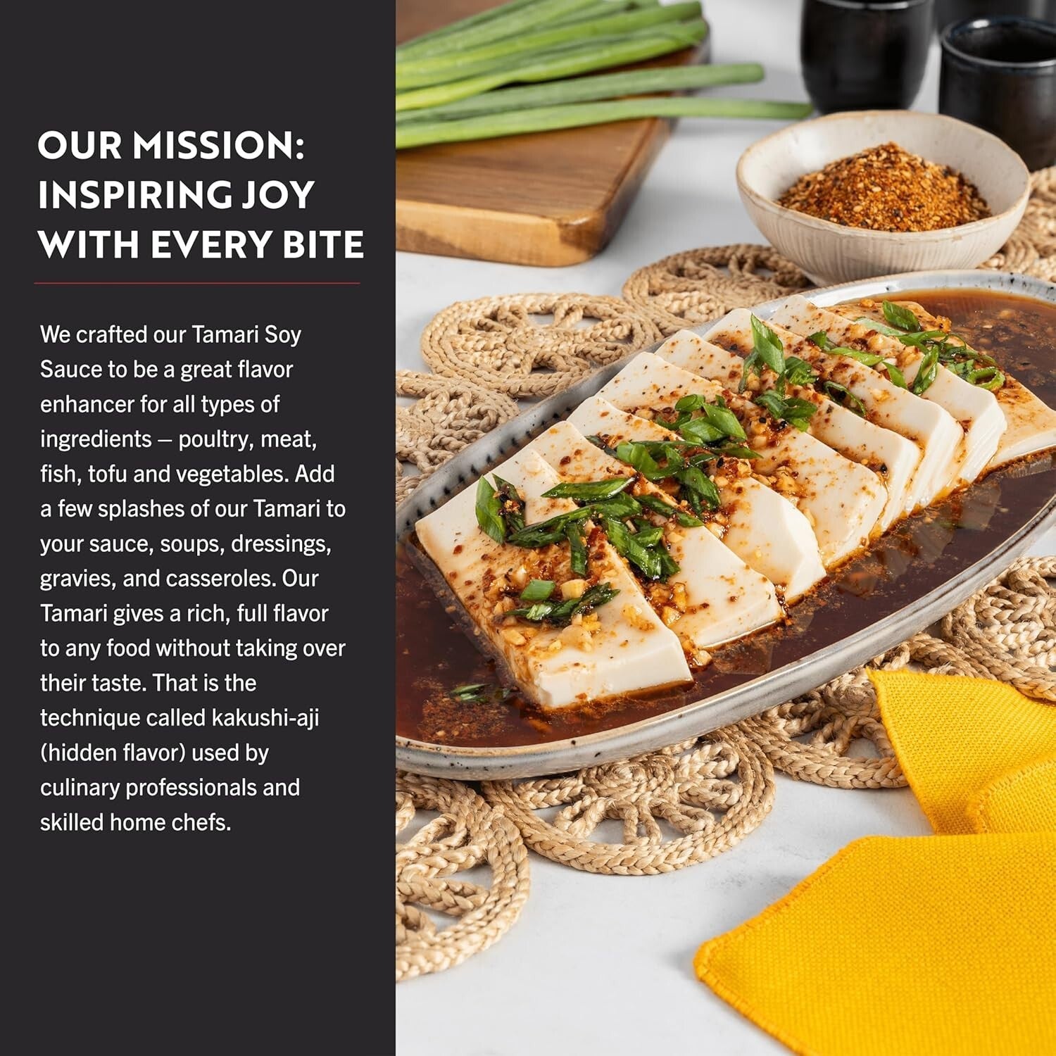 Authentic Organic Tamari Soy Sauce - 64oz Gluten-Free, Rich Flavor Profile