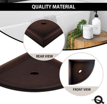 Load image into Gallery viewer, 8" Corner Shower Shelf - Retro Fit Wall-Mounted Organizer in Oil Rubbed Bronze