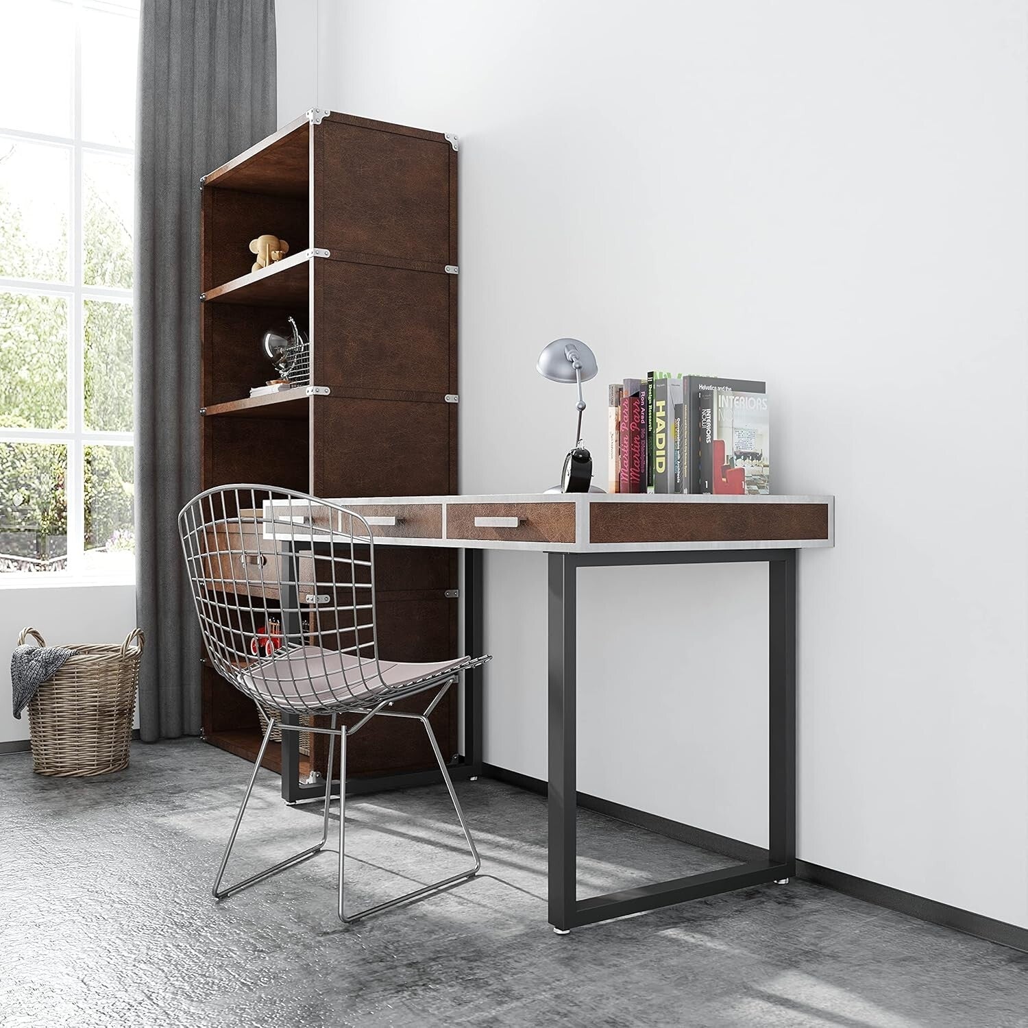 28 Inch Square Metal Desk Legs for Dining & Office - Sturdy & Modern Style