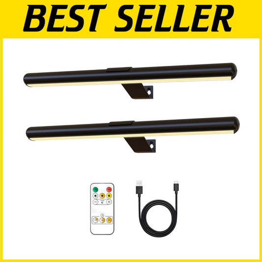 Battery Operated Magnetic Picture Lights with 3 Color Settings & Remote Control