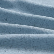 Load image into Gallery viewer, Light Filtering Blue Linen Curtains 84" - Stylish Back Tab Drapery for All Rooms
