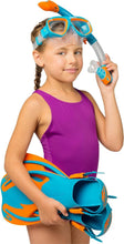 Load image into Gallery viewer, Youth Snorkeling Equipment - Rocks Dual Lens Mask, Fins &amp; Snorkel Set for Kids