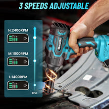 Load image into Gallery viewer, Heavy-Duty 1000 Nm Cordless Impact Wrench with Fast Charger &amp; Storage Case
