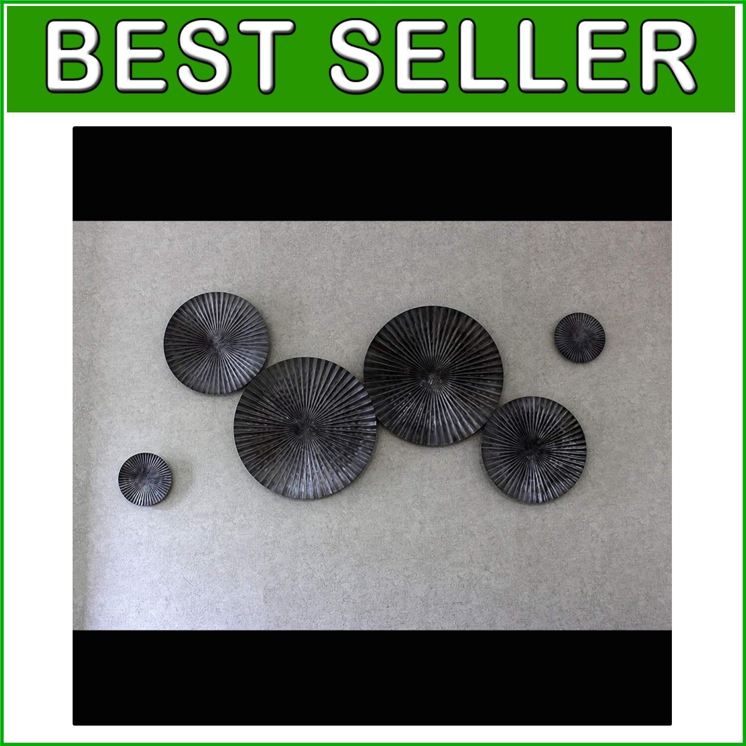 Sunburst Wall Hanging Art in Antique Zinc - Ideal Gift and Home Decoration