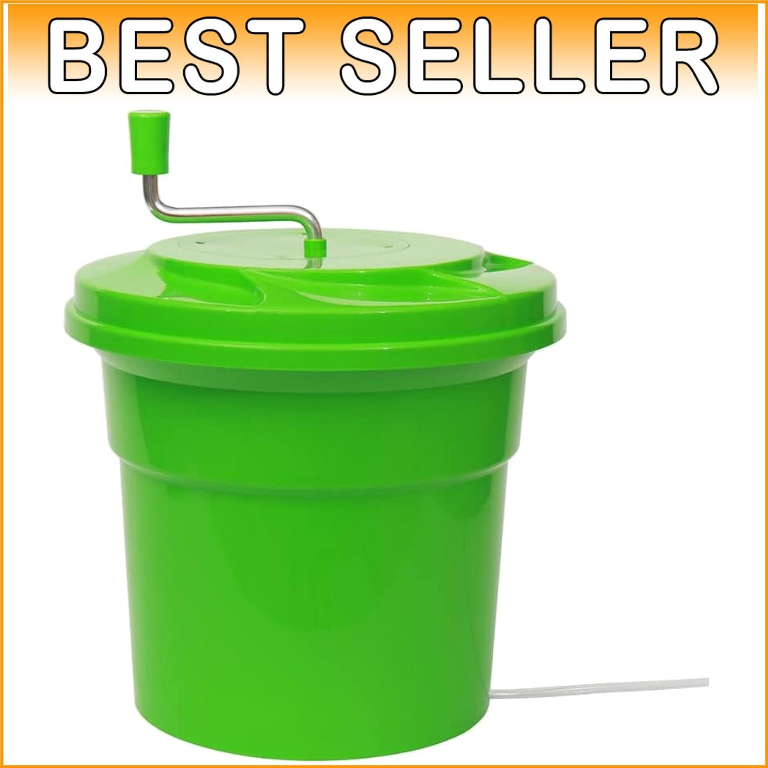 FDA Compliant 5-Gallon Salad Spinner - Quickly Dry Greens in Commercial Kitchens