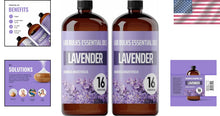 Load image into Gallery viewer, UV-Protected 2-Pack Lavender Essential Oil – 32 oz for All DIY and Aromatherapy