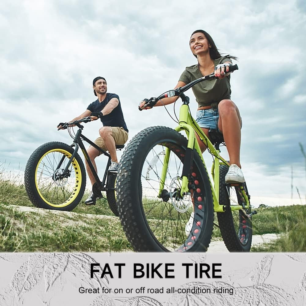 All-Terrain 20x4.0 Inch Fat Bike Tire Set with Exceptional Grip and Traction