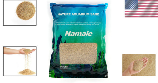 Namale Aquarium Sand (11 lbs) - Fine Grain Natural Color, Ideal for Aquascaping