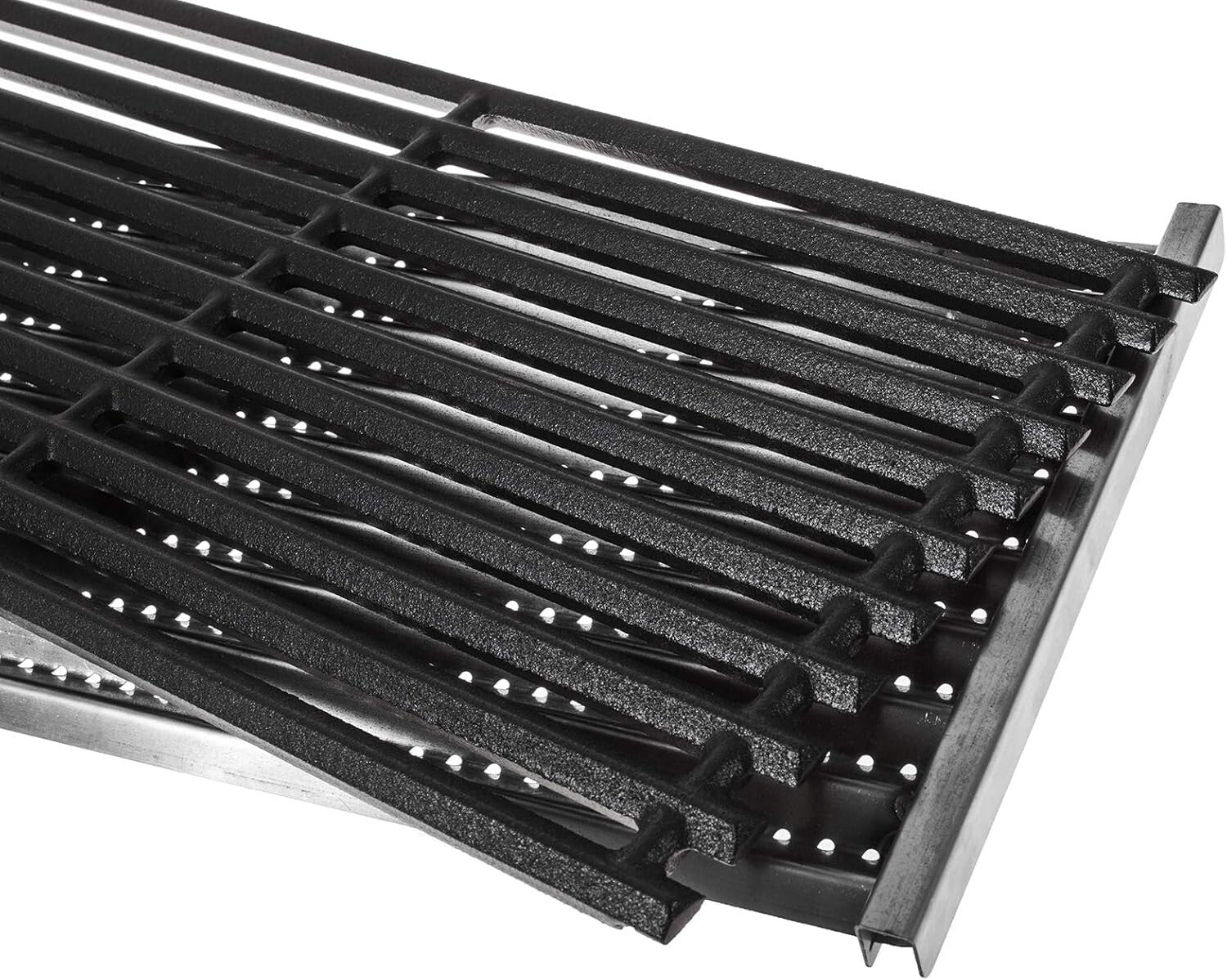Durable 17'' Cast Iron Grill Grates & Infrared Emitter Set for Charbroil Grills