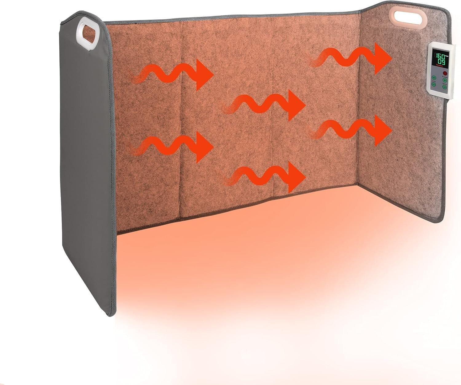 Electric Radiant Space Heater with Timer - Foldable Under Desk Heating Mat