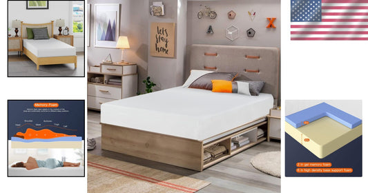 Breathable Twin Mattress: 8-Inch Gel Memory Foam for Supreme Pressure Relief