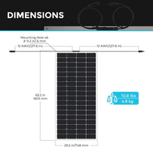 Load image into Gallery viewer, High Performance Flex Solar Charger - 200W for Off-Grid Living on Any Surface