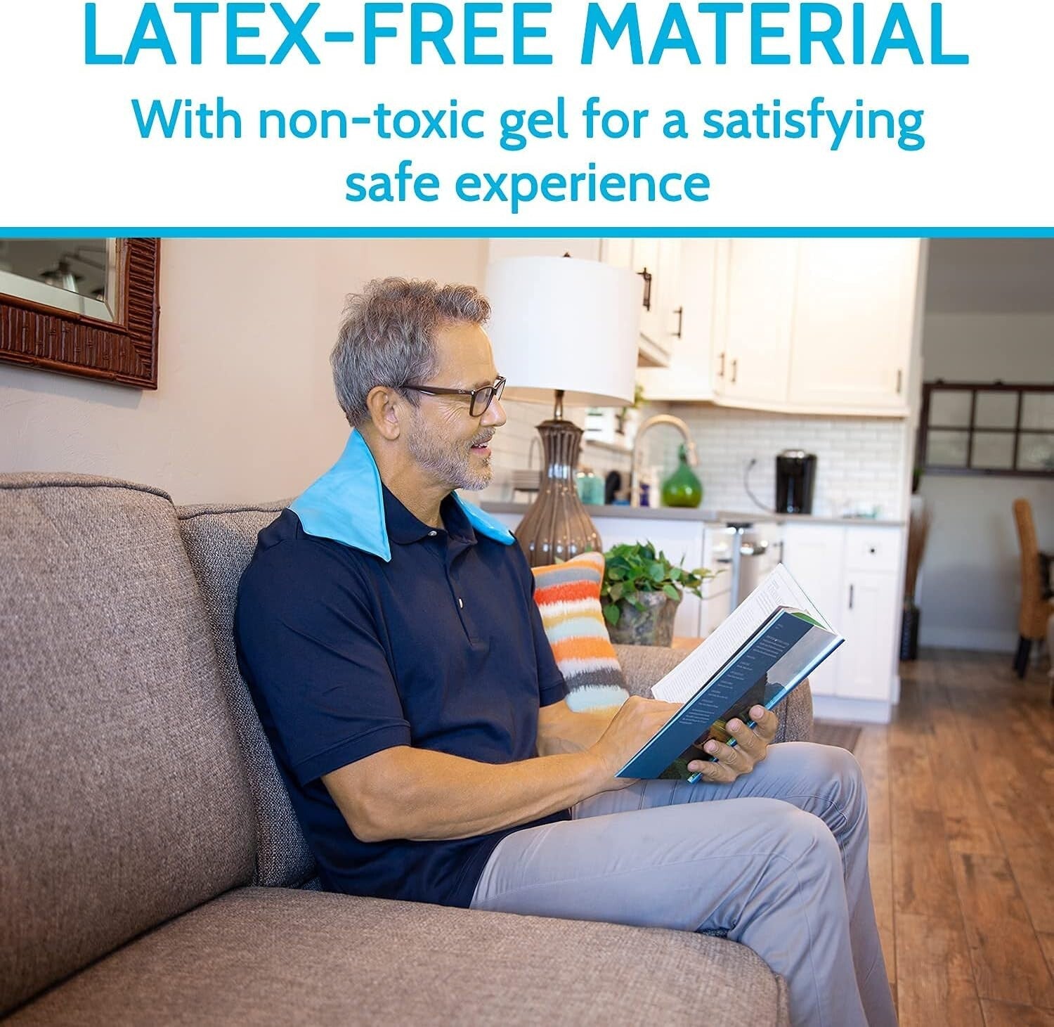 Flexible Reusable Neck Ice Pack - Cold Therapy Wrap for Headaches & Injuries