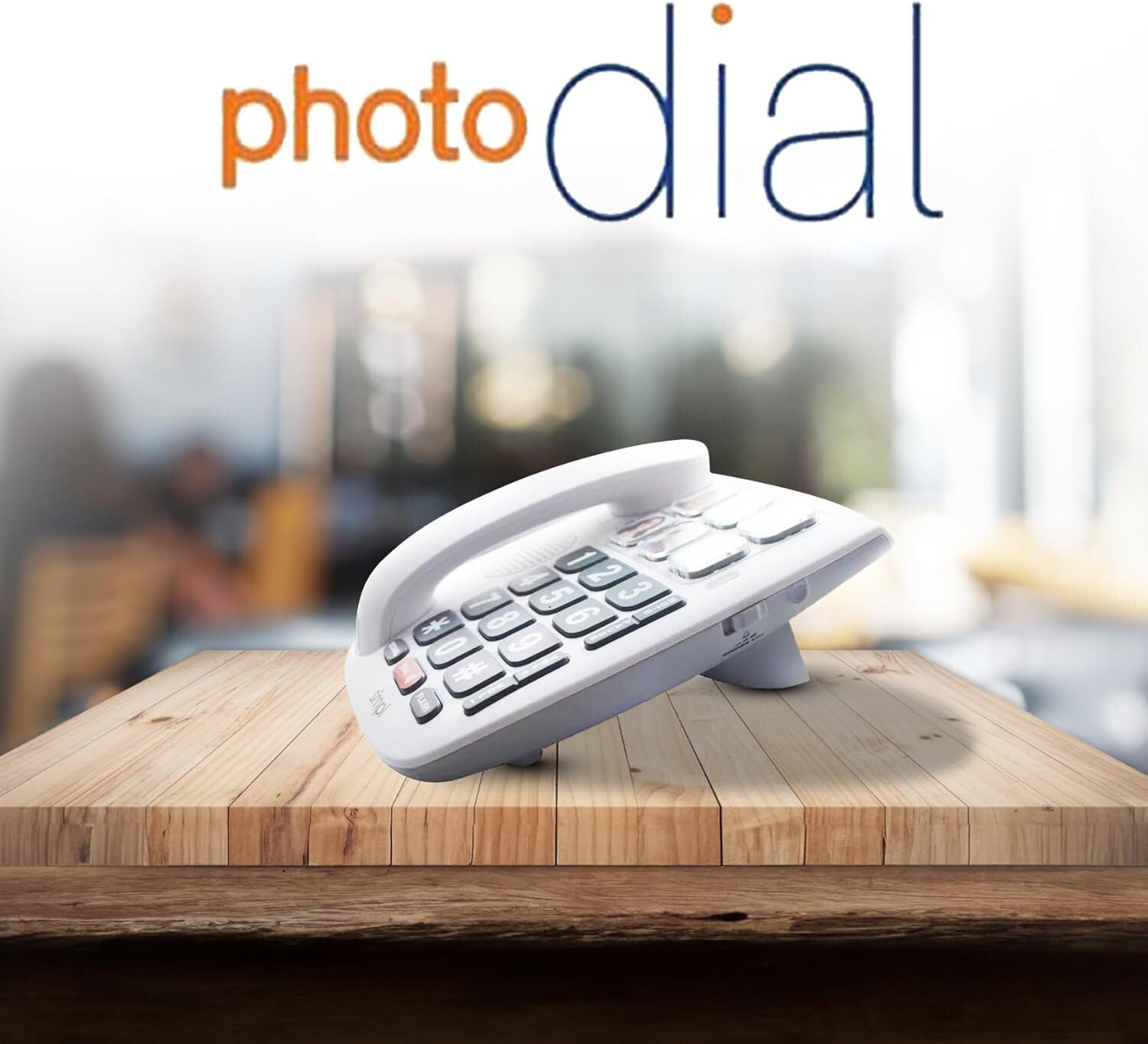 Hands-Free Corded Phone with Photo Memory – Ideal for Seniors & Hearing Impaired
