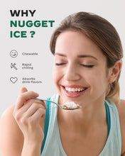 Load image into Gallery viewer, Compact Nugget Ice Maker - 33 lbs/24H, Perfect for Parties &amp; Refreshing Drinks