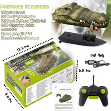 Load image into Gallery viewer, Prank Toy Alligator Head RC Boat with Rechargeable Battery - Great for Pools