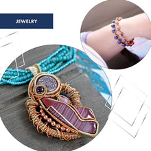 Load image into Gallery viewer, 500 ft Silver Plated Copper Jewelry Wire - 22 Gauge - Easy for Beginners &amp; Pros