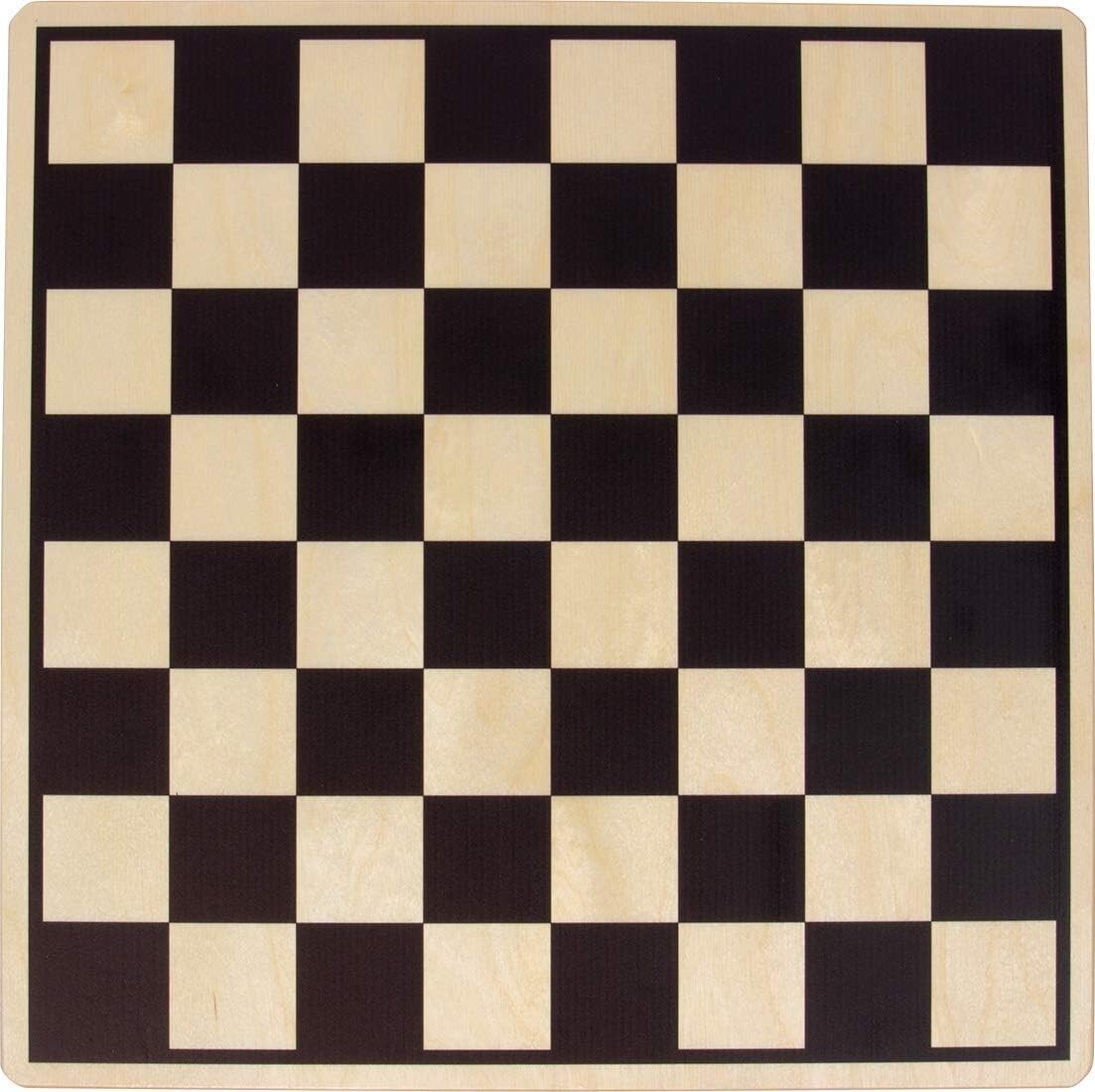 Durable 15-Inch Birch Plywood Checker and Chess Board - Made in Vermont