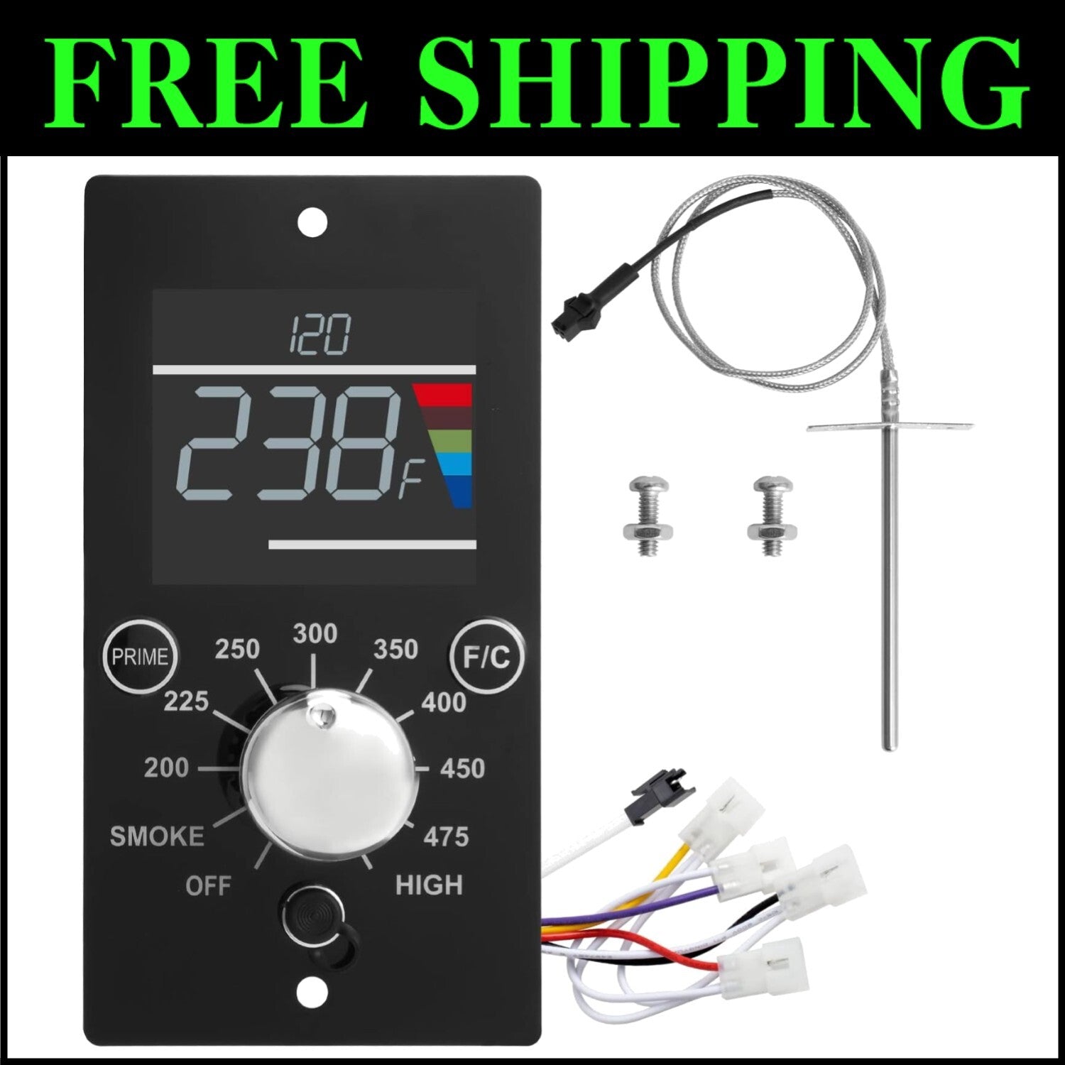 Easy-Install Digital Thermostat with LED for Pit Boss Pellet Grill Innovation