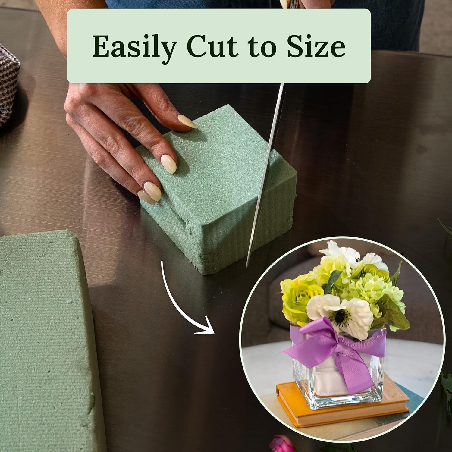 Bulk Pack of 12 Premium Foam Blocks for All Floral Projects and Crafts