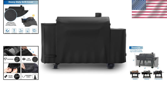 600D Heavy-Duty Pit Boss Grill Cover for PB1100 Pro Series & 1230 Combo Grills