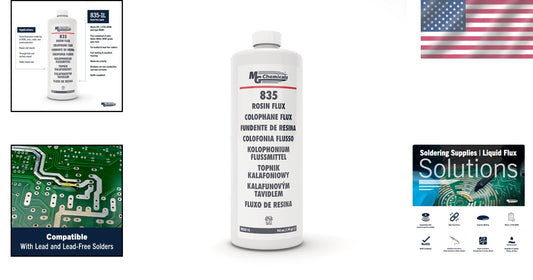 1 Liter Liquid Rosin Flux for Efficient Soldering on PCB - Lead & Lead-Free