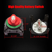 Load image into Gallery viewer, Universal 600 Amp Battery Disconnect Switch for Boats and Vehicles - 12-48V