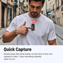 Load image into Gallery viewer, Thumb-Sized 128GB Action Body Camera with Hands-Free Recording Capabilities