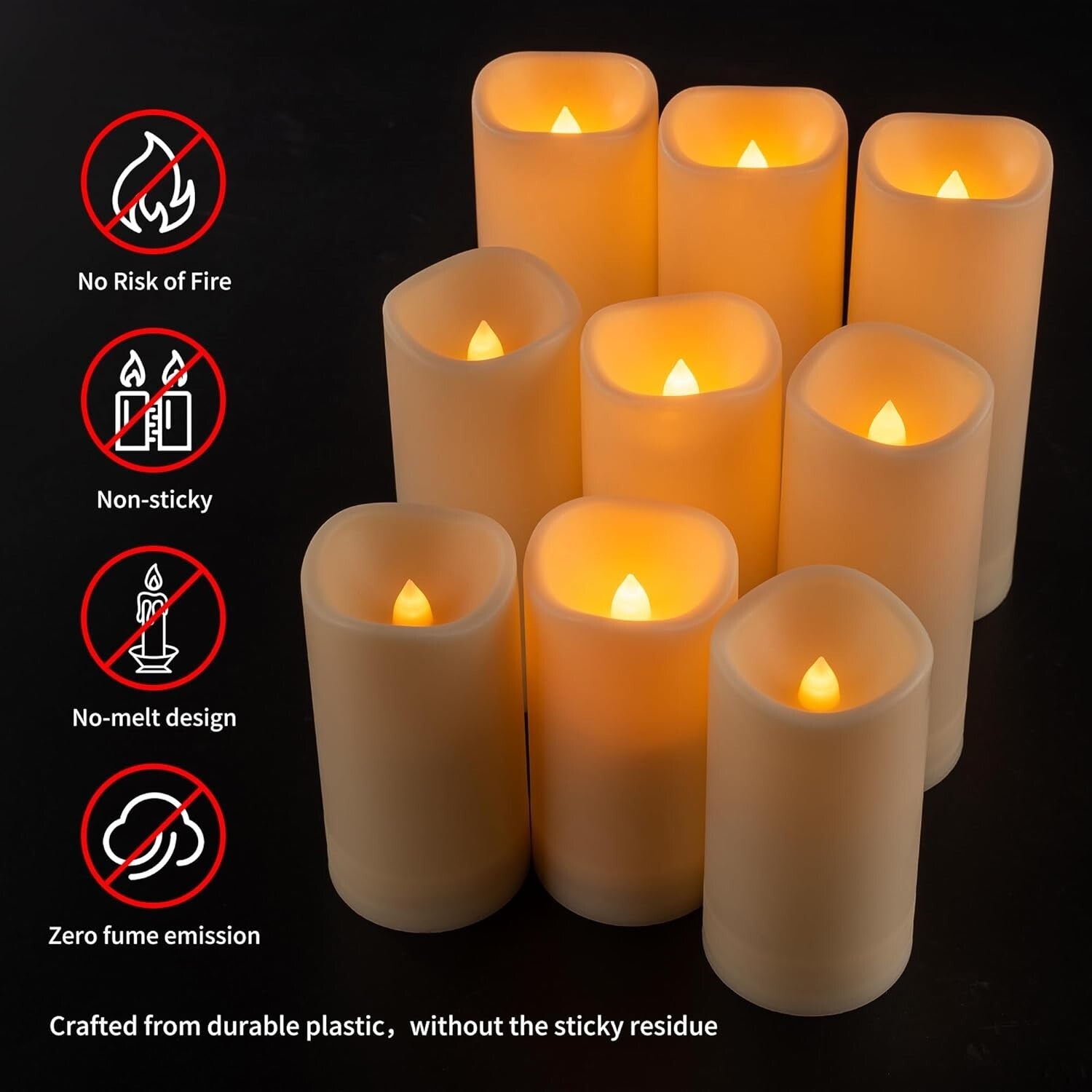Elegant 120-Pack Flameless Candles - Remote Control & Timer for Safe Ambiance