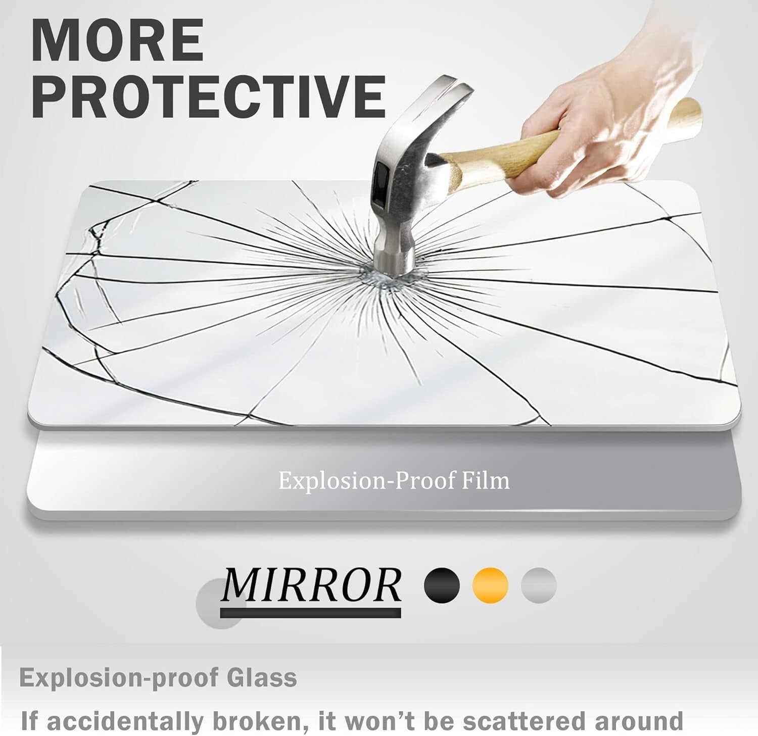 Versatile 64"x21" Full-Length Mirror - Leaning or Wall-Mounted Aluminum Beauty