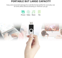 Load image into Gallery viewer, Portable 128GB USB 3.0 Flash Drive Set with LED - Capless Design for Travel
