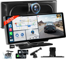 Load image into Gallery viewer, Innovative 10.26'' Wireless Car Audio Receiver with 4K Dash Cam &amp; GPS Navigation