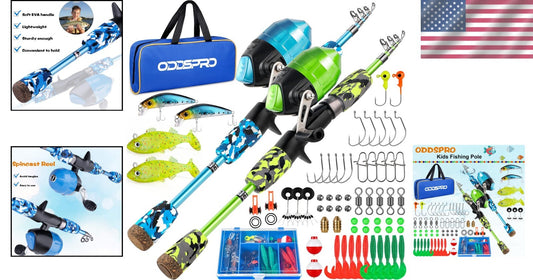 Lightweight Kids Fishing Pole Set: Pink Telescopic Rod & Beginner Tackle