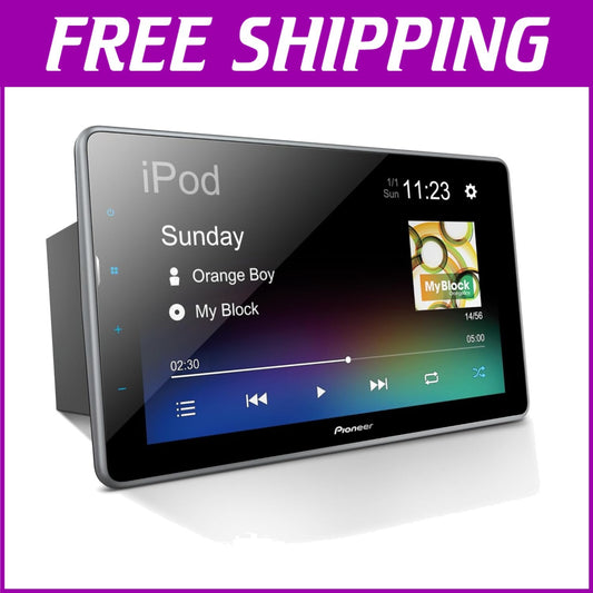 Sleek Multimedia Receiver with 9" Touchscreen, Bluetooth & Alexa Integration