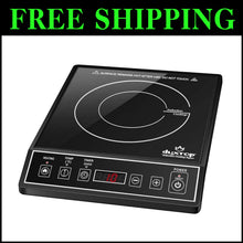 Load image into Gallery viewer, Versatile Black Induction Burner - 15 Power Levels, Easy Clean-Up, ETL Listed