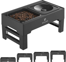 Load image into Gallery viewer, Collapsible Adjustable Dog Bowl Set with Stainless Steel &amp; Slow Feeder Options