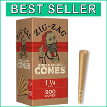 Load image into Gallery viewer, Bulk 900 Pack Natural Pre Rolled Cones with Tips - Perfect for Enjoyable Smoking