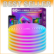 Load image into Gallery viewer, Multi-Mode 60FT Waterproof RGB LED Neon Strip Lights for Bedrooms &amp; Outdoors