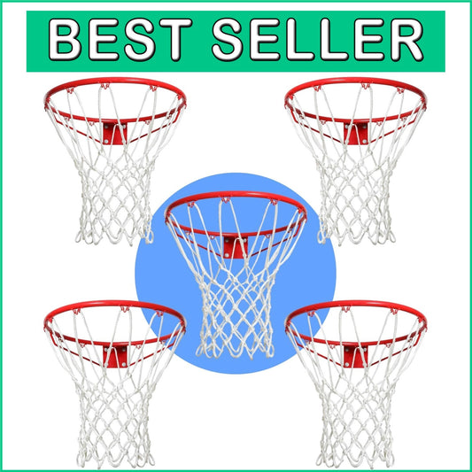 12 Loops Heavy-Duty Basketball Net - All-Weather Replacement for Standard Hoops