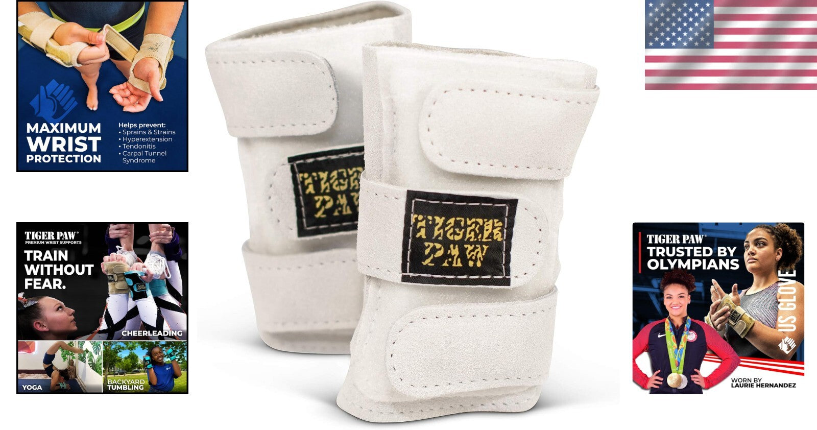 Authentic Gymnastics Wrist Guards for Tumbling - Ergonomic Fit, Made in USA