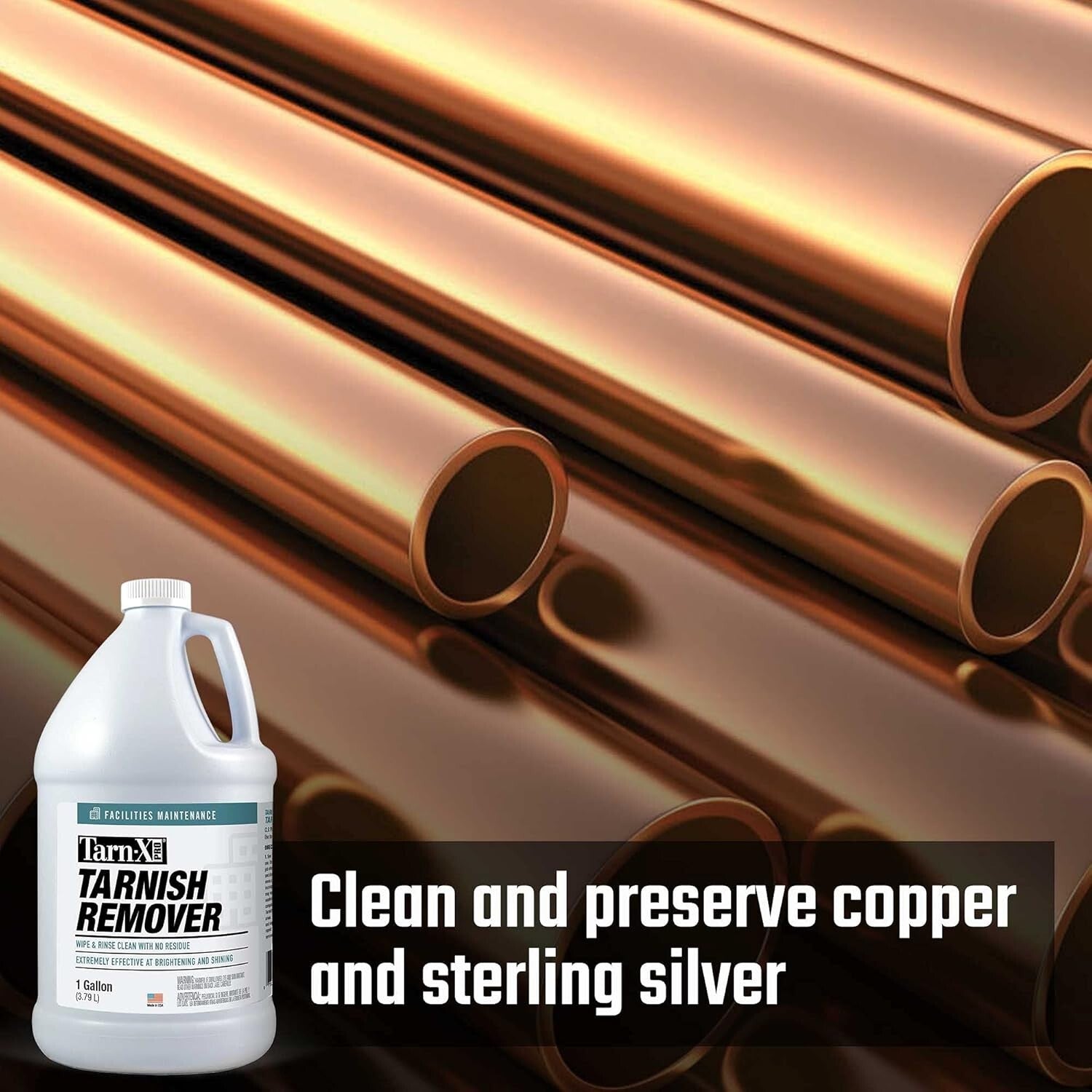 CLR PRO Tarnish Remover 128 fl oz - Effective for Sterling Silver & Jewelry