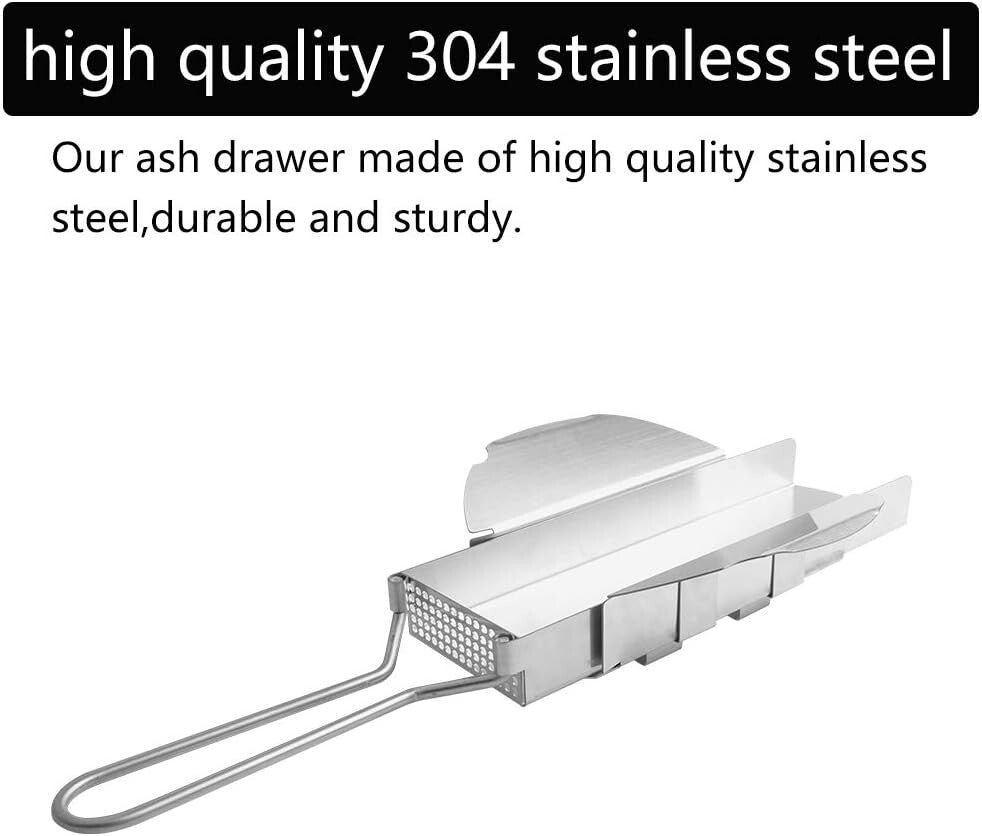 High-Quality Slide-Out Ash Drawer for Large Big Green Egg - Fits Pre-2022 Models