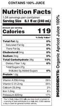 Load image into Gallery viewer, Pomona Organic Apricot Juice - Pure, No Sugar, Cold-Pressed, 12 x 8.4 oz Bottles