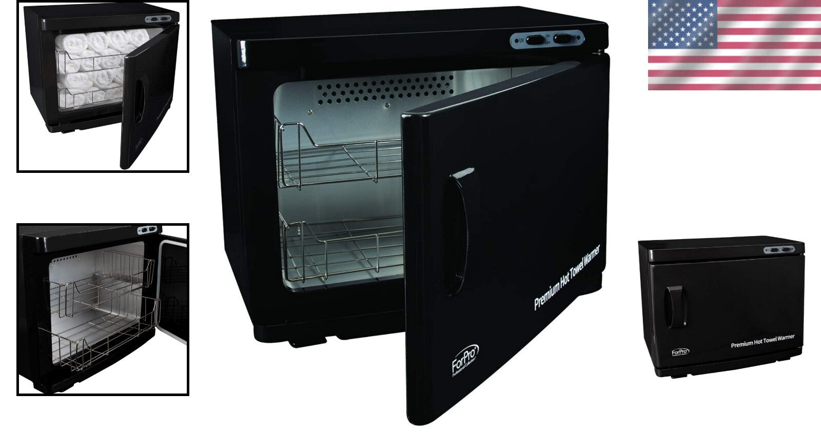 Extra Large Insulated Hot Towel Warmer with Rust-Resistant Stainless Steel Racks