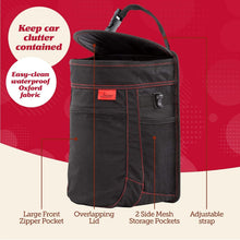 Load image into Gallery viewer, Stylish Car Trash Bin Set - Waterproof, 2.5-Gallon Capacity for Organized Travel